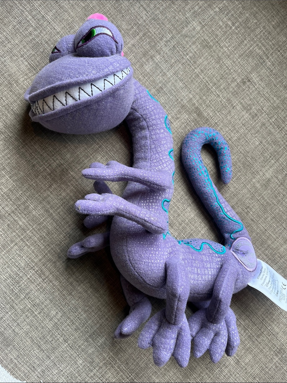 Disney Store Monsters Inc. Randall Plush 12" Stamped